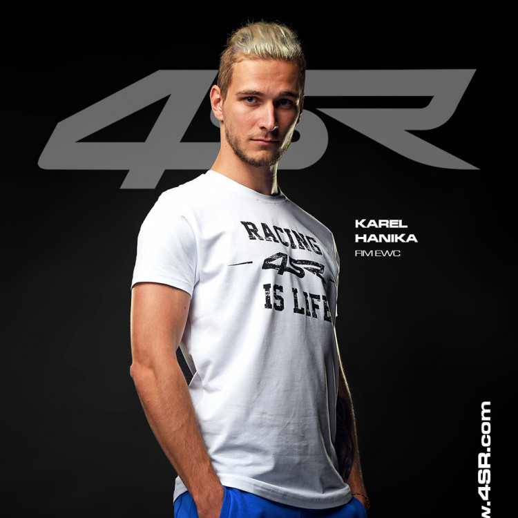 4SR koszulka dla motocyklisty Life White