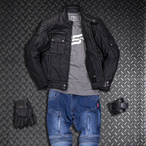 4SR kurtka motocyklowa bawełna woskowana Urban Cafe