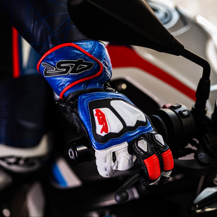 Sportowe rękawice na motor Stingray Race Spec Blue