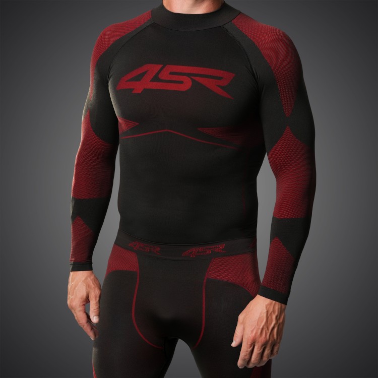 4SR Bezszwowa bielizna funkcyjna Seamless Set Red