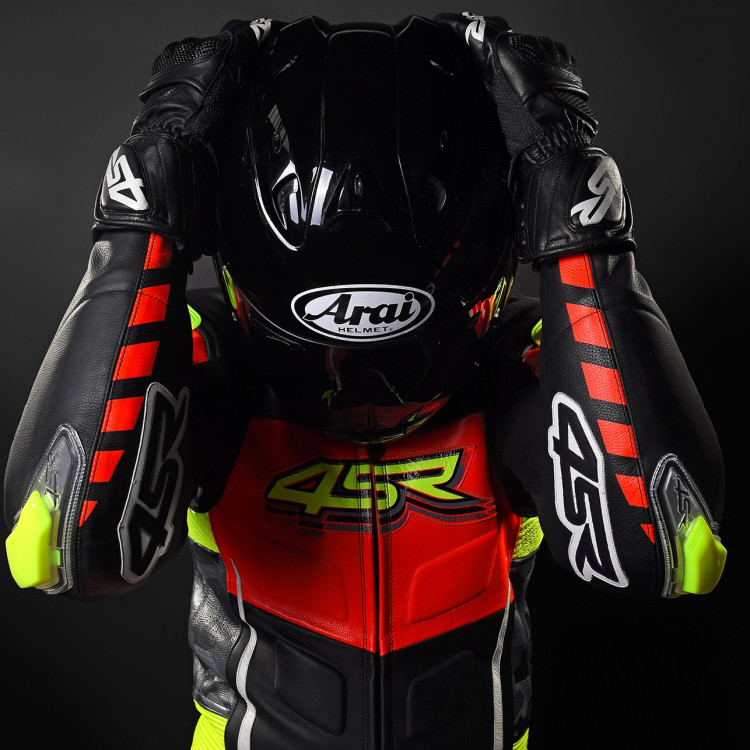 4SR dwuczęściowy kombinezon motocyklowy RR Evo III Neon 4