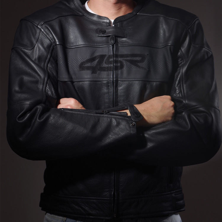 4SR czarna kurtka motocyklowa Hooligan - Black Velvet