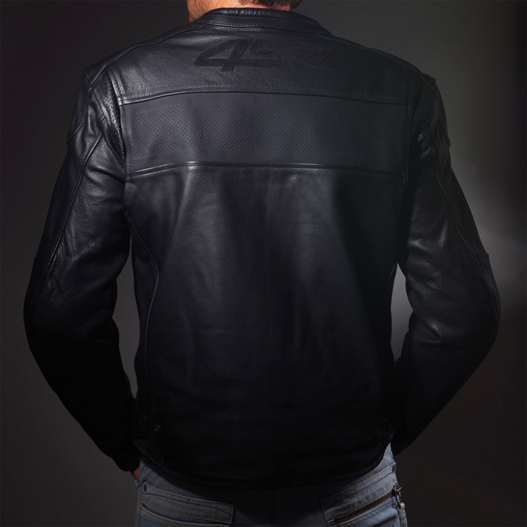4SR czarna kurtka motocyklowa Hooligan - Black Velvet
