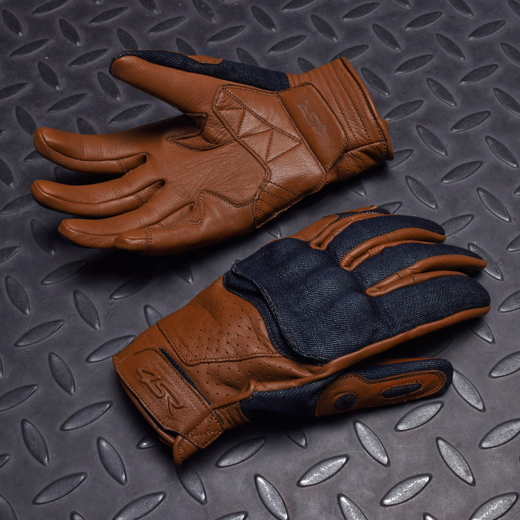 4SR krótkie rękawice motocyklowe Cafe Latte