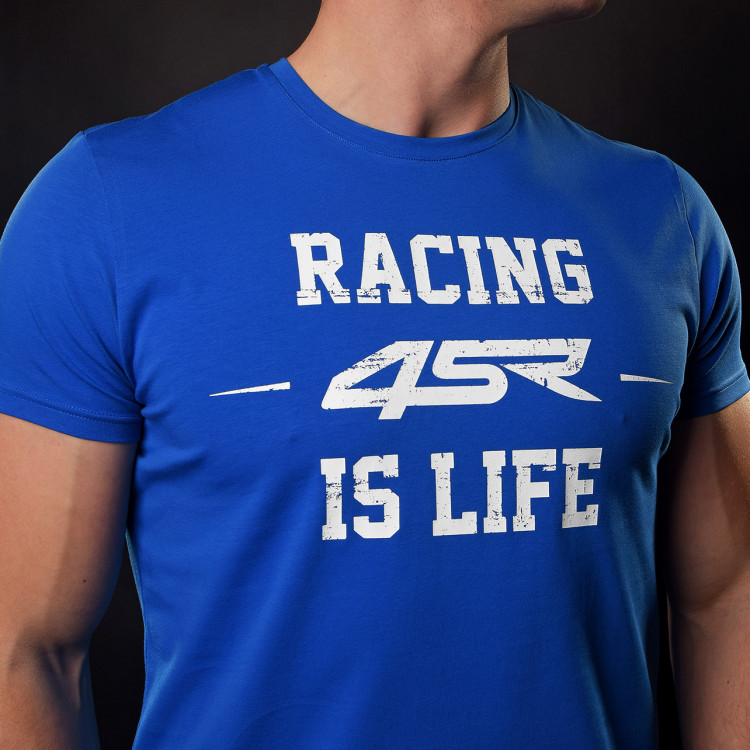 4SR t-shirt na prezent dla motocyklisty Life Blue