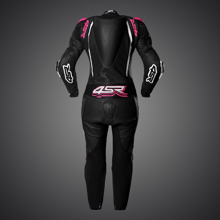4SR damski jendoczęściowy kombinezon motocyklowy Racing Lady Pink 020 z tyłu