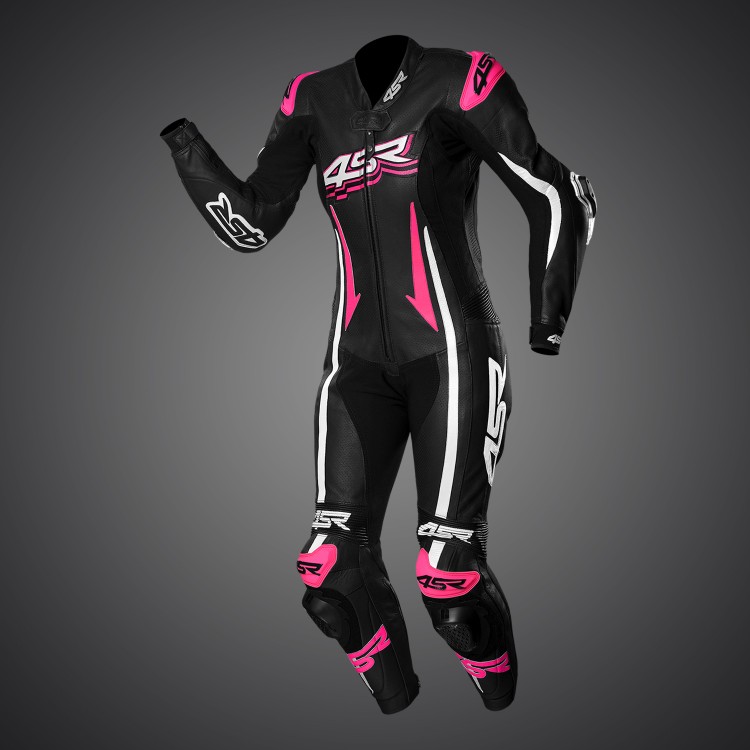 4SR damski jendoczęściowy kombinezon motocyklowy Racing Lady Pink 020 