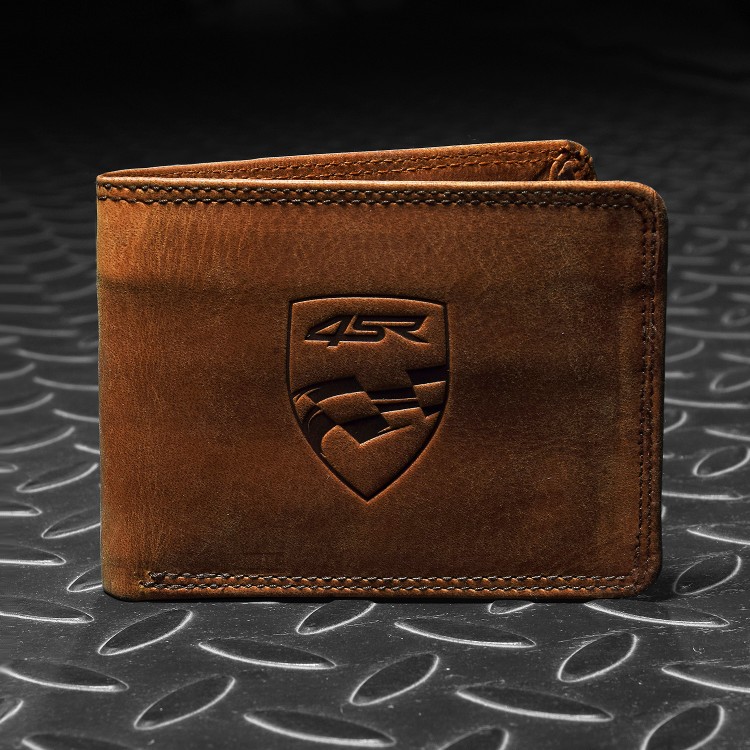 4SR skórzany portfel Money Maker Brown