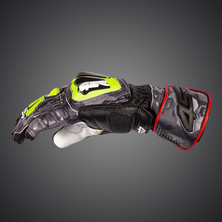 4SR sportowe, topowe rękawice motocyklowe Stingray Race Spec Camo bok