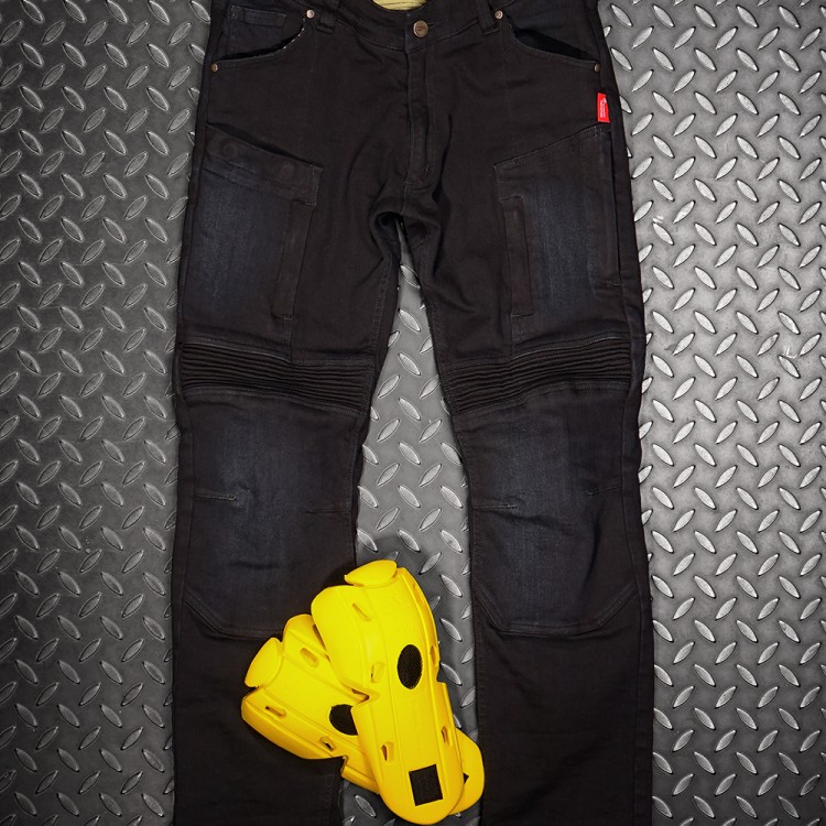 4SR kevlarowe jeansy motocyklowe Club Sport Sky Black
