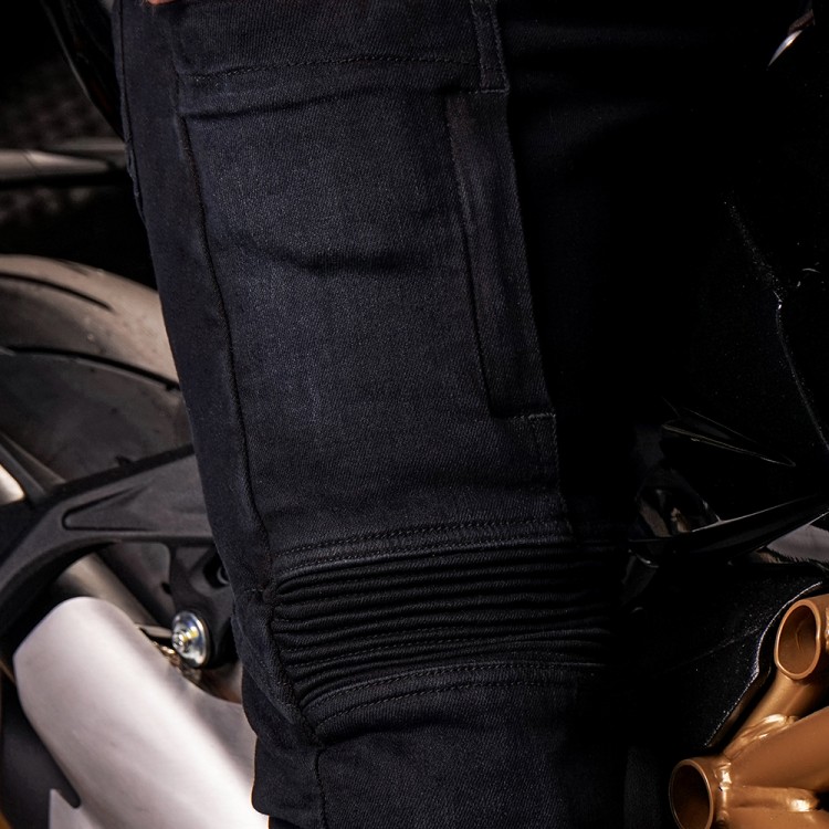 4SR kevlarowe jeansy motocyklowe Club Sport Sky Black