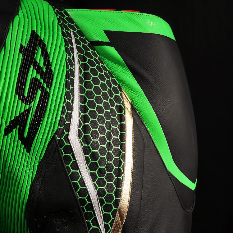 4SR Racing Monster Green AR Airbag Ready jednoczęściowy kombinezon motocyklowy 5