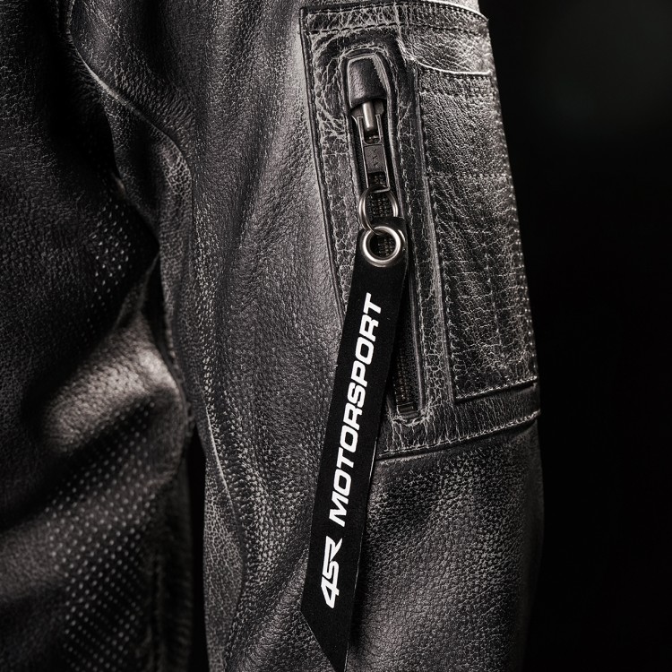 4SR skórzana kurtka motocyklowa z kapturem Hoodie Jacket