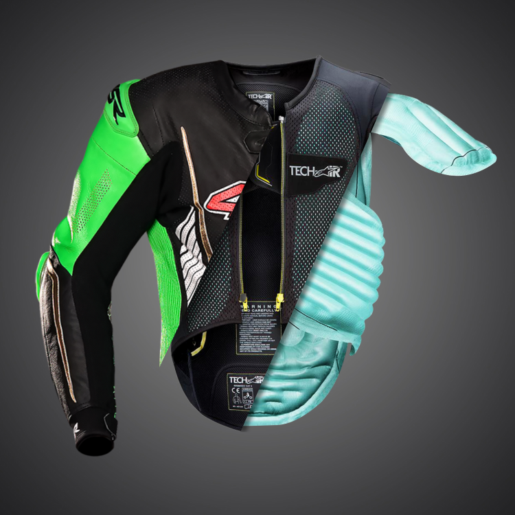 4SR Racing Monster Green AR Airbag Ready jednoczęściowy kombinezon motocyklowy 9