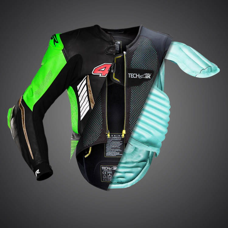 4SR RR Evo III Monster Green AR dwuczęściowy kombinezon motocyklowy 9