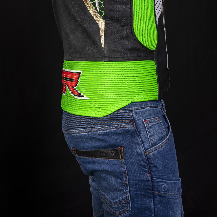 4SR RR Evo III Monster Green AR dwuczęściowy kombinezon motocyklowy 7