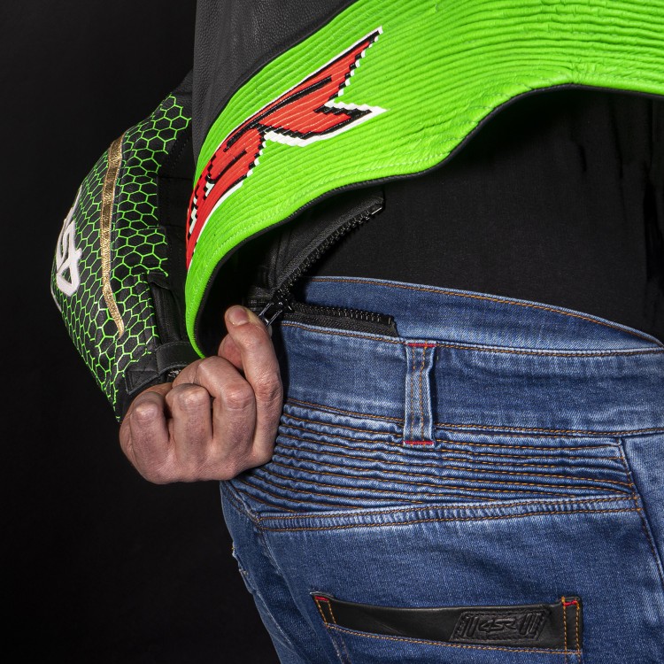 4SR RR Evo III Monster Green AR dwuczęściowy kombinezon motocyklowy 8