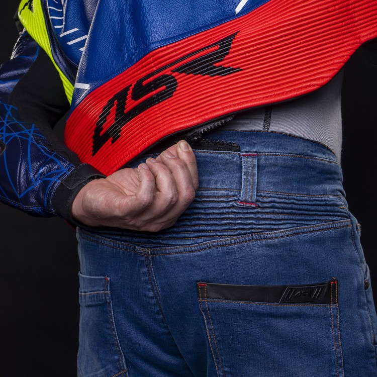 4SR Dwuczęściowy kombinezon motocyklowy RR Evo Pearl Blue AR 8