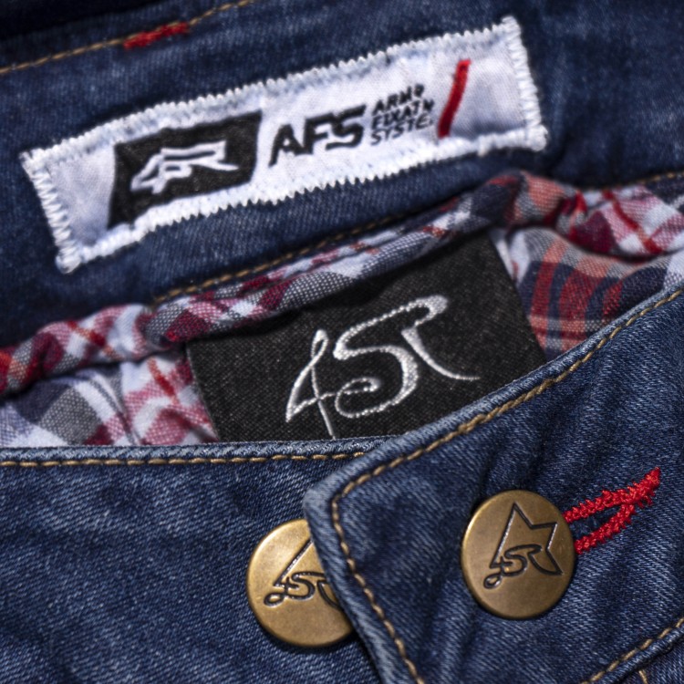 4SR damskie motocyklowe jeansy GTS Lady Blue 7