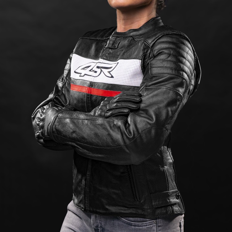 4SR skórzana kurtka Roadster Lady III – Red 5