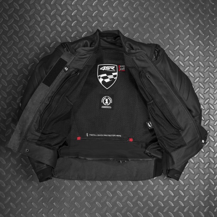 Skórzana kurtka sportowa motocyklowa 4SR Club Sport Black Series AR 5