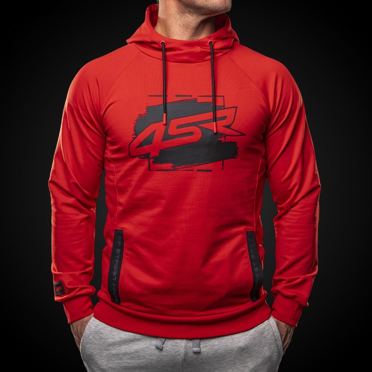 4SR Bluzka z kapturem Hoodie Drift Red 1