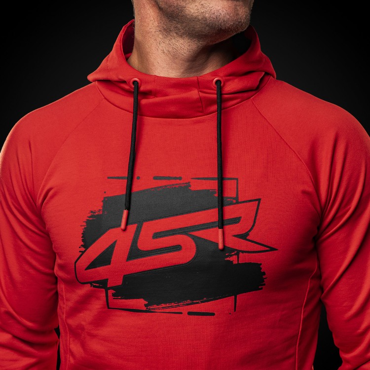 4SR Bluzka z kapturem Hoodie Drift Red 2