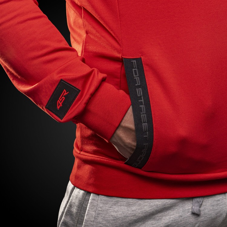 4SR Bluzka z kapturem Hoodie Drift Red 4