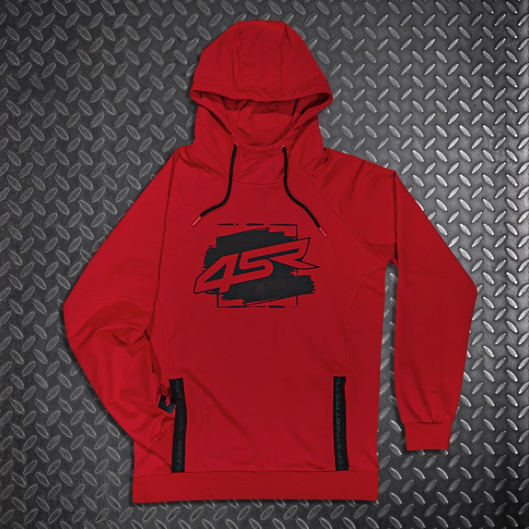 4SR Bluzka z kapturem Hoodie Drift Red 5