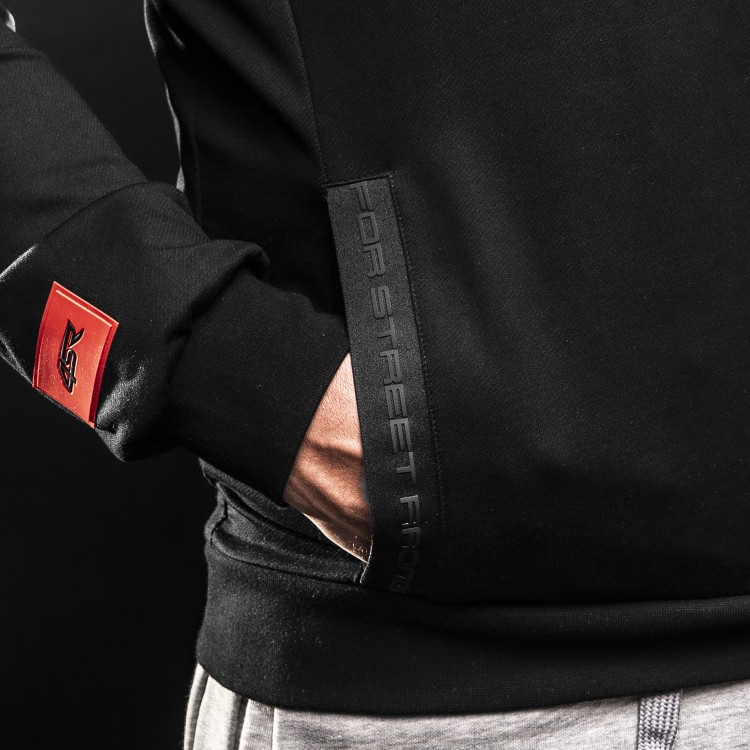 4SR Bluzka z kapturem Hoodie Drift Black 2