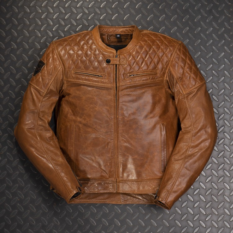 4SR kurtka motocyklowa Scrambler Cognac II