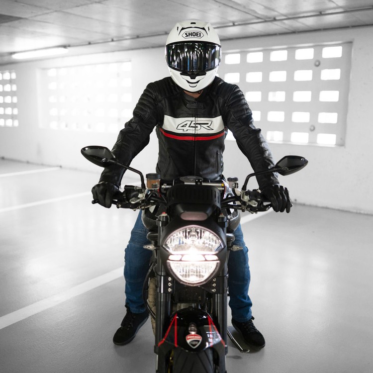 ROADSTER III RED - skórzana kurtka motocyklowa