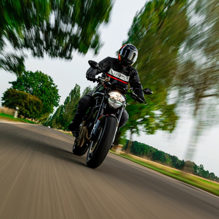 ROADSTER III RED - skórzana kurtka motocyklowa