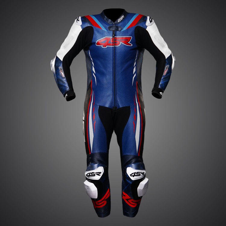 Jednoczęściowy kombinezon motocyklowy 4SR Racing Blue AR