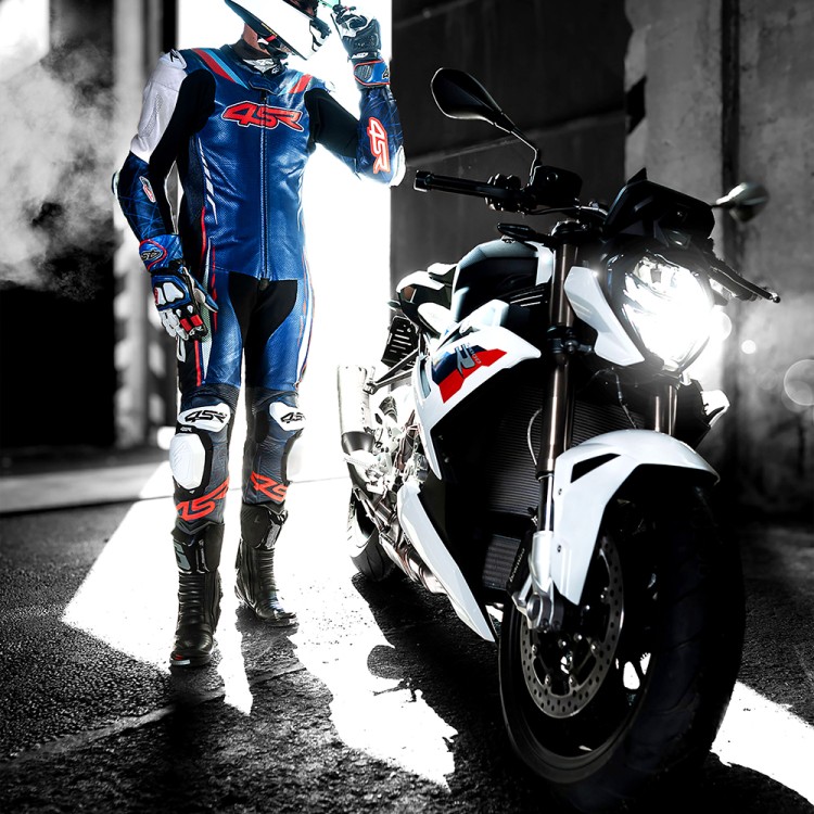 Jednoczęściowy kombinezon motocyklowy 4SR Racing Blue AR