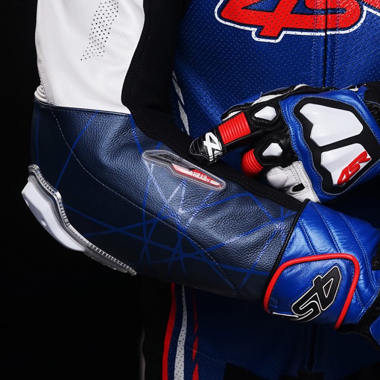 Jednoczęściowy kombinezon motocyklowy 4SR Racing Blue AR