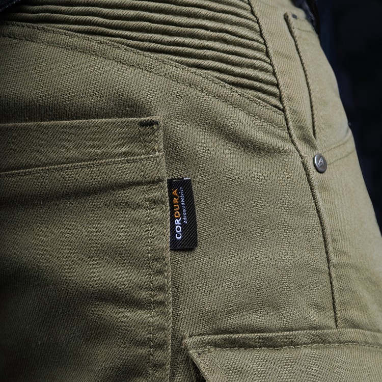 4SR jeansy motocyklowe Tourismo Green