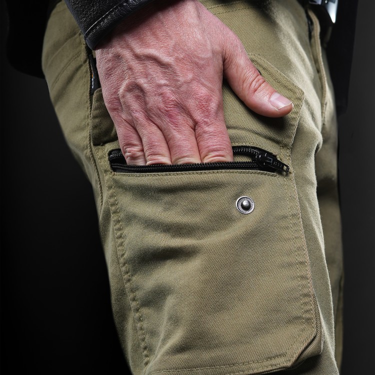 4SR jeansy motocyklowe Tourismo Green