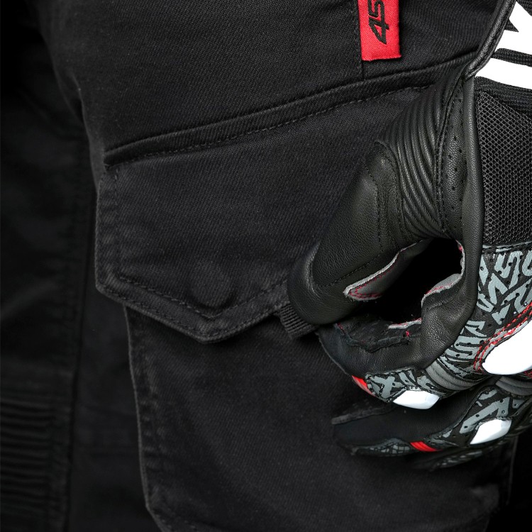 4SR jeansy motocyklowe Tourismo Black
