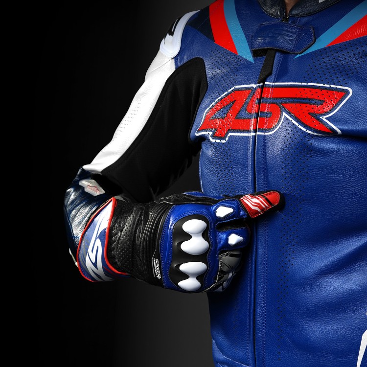 Dwuczęściowy kombinezon motocyklowy 4SR RR Blue AR
