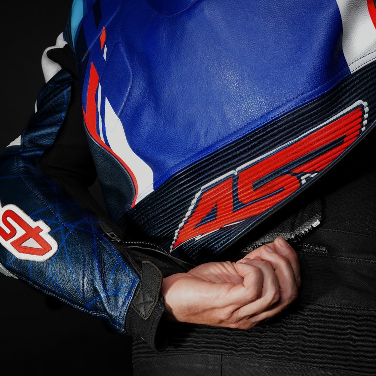 Dwuczęściowy kombinezon motocyklowy 4SR RR Blue AR