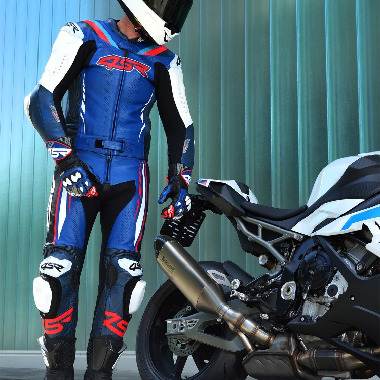Dwuczęściowy kombinezon motocyklowy 4SR RR Blue AR