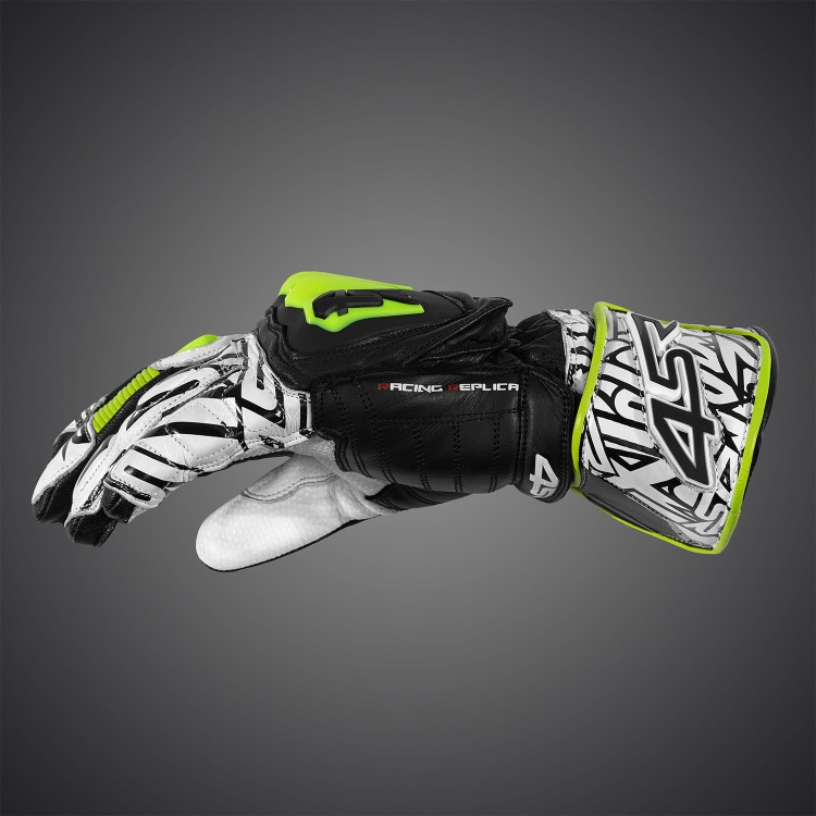 4SR sportowe rękawice motocyklowe RR Aramid Core White