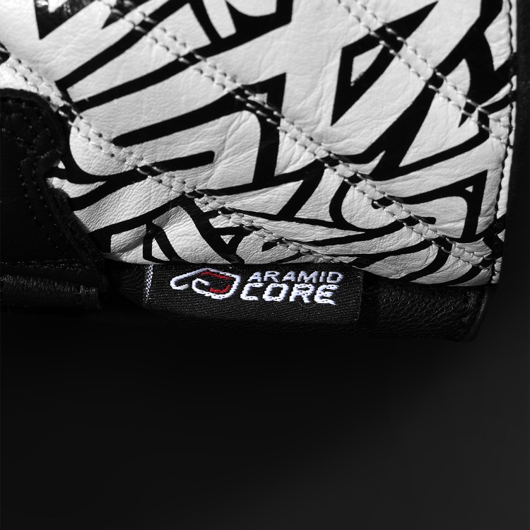 4SR sportowe rękawice motocyklowe RR Aramid Core White