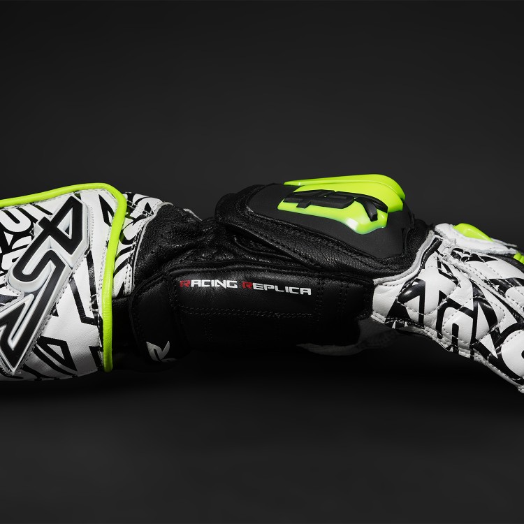 4SR sportowe rękawice motocyklowe RR Aramid Core White