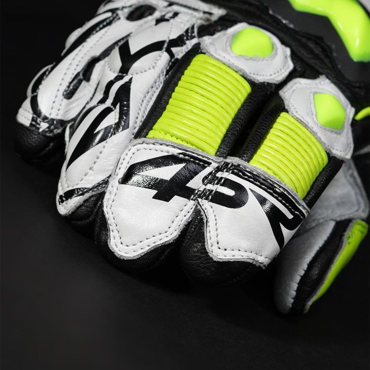 4SR sportowe rękawice motocyklowe RR Aramid Core White