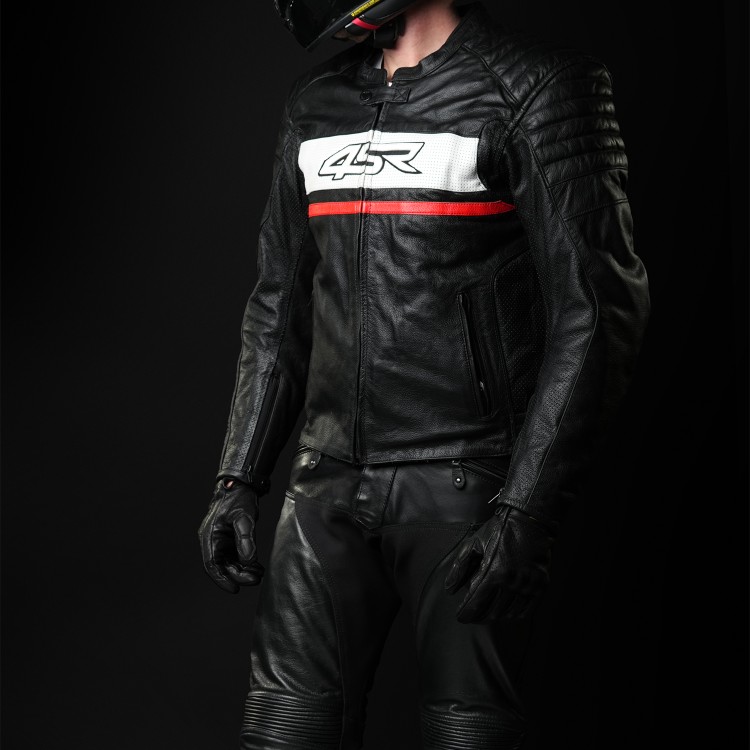 4SR męskie skórzane spodnie motocyklowe Roadster V2