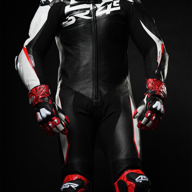 4SR jednoczęściowy kombinezon z kangurzej skóry Racing Ultra Pista AR