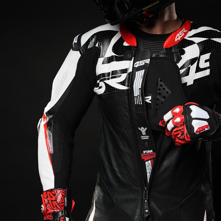 4SR jednoczęściowy kombinezon z kangurzej skóry Racing Ultra Pista AR