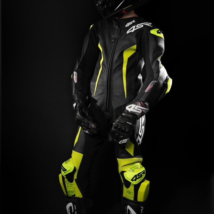 4SR dziecięcy jednoczęściowy kombinezon Racing Junior Yellow AR